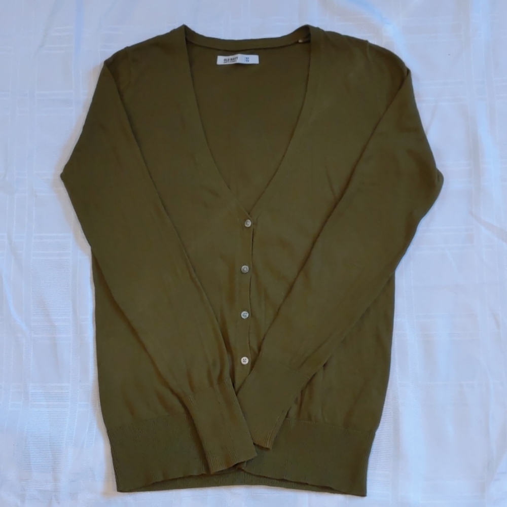 Comfy Olive Green Old Navy Cardigan